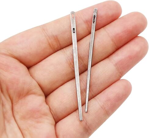 4 Pcs Leather Sewing Needles - Lacing Needles for Hand Stitching, LeatherCraft Tools for DIY Projects, Handmade Leather Work in Saudi Arabia