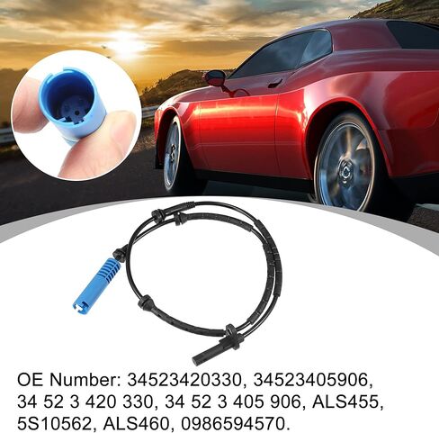 X AUTOHAUX الجبهة اليسرى أو اليمنى ABS عجلة السرعة قطعة بديلة لمستشعر 3452 3420 330 لسيارات BMW X3 E83 2004-2010 in Kuwait