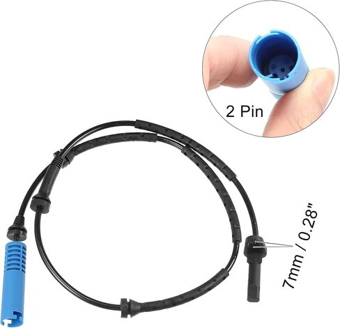 X AUTOHAUX الجبهة اليسرى أو اليمنى ABS عجلة السرعة قطعة بديلة لمستشعر 3452 3420 330 لسيارات BMW X3 E83 2004-2010 in Kuwait