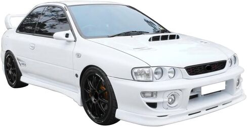 Front Bumper Lip Compatible with 2002-2003 Subaru Impreza WRX Sedan/RS Sedan, Not Fits Wagon, P1 Style PU Black by IKON MOTORSPORTS in Kuwait