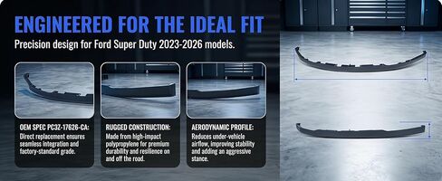 Front Lip Spoiler for Ford F-250 F250 F-350 F350 F-450 F450 F-550 F550 F-600 F600 Super Duty 2023 2024 2025 2026 PC3Z-17626-CA PC3Z17626CA in Saudi Arabia
