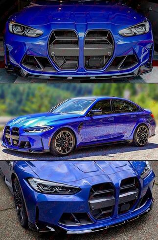 M Performance Style لامع أسود الجبهة حافة مصد السيارة الفاصل متوافق مع 2021-2025 BMW G80 M3 G82 G83 M4 in Kuwait