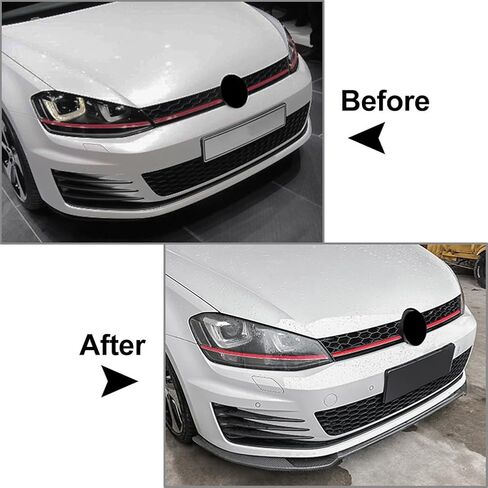 Bacar Glossy Black Front Bumper Splitter Spoiler Lip Front Bumper Dam Car Accessories for VW Golf MK7R 2014-2020 in Kuwait