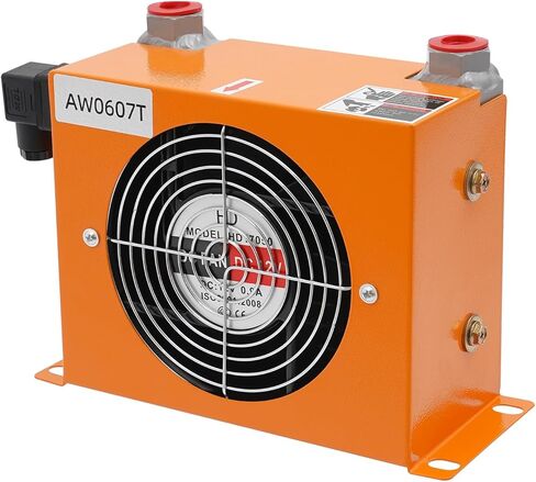 Hydraulic Air Cooler AW0607T-CA, DC12V Industrial Hydraulic Oil Cooler, 20L/min Air-Cooled Oil Radiator Compatible with Most 1-2 Ton Excavator, Precise Welding & Efficient Fan in Saudi Arabia