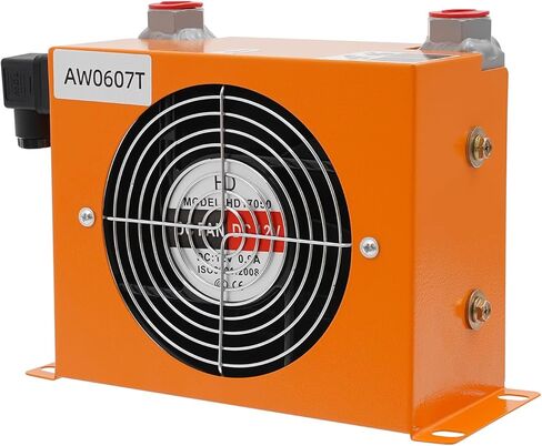 Hydraulic Air Cooler AW0607T-CA, DC12V Industrial Hydraulic Oil Cooler, 20L/min Air-Cooled Oil Radiator Compatible with Most 1-2 Ton Excavator, Precise Welding & Efficient Fan in Saudi Arabia