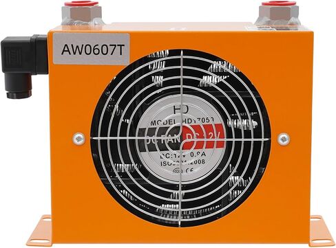 Hydraulic Air Cooler AW0607T-CA, DC12V Industrial Hydraulic Oil Cooler, 20L/min Air-Cooled Oil Radiator Compatible with Most 1-2 Ton Excavator, Precise Welding & Efficient Fan in Saudi Arabia