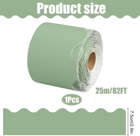82 Ft Sage Green Bulletin Board Border Green Scalloped Border Trim Rolled Classroom Bulletin Board Decoration for School Home Classroom Chalkboard Office Wall Window Decor in Kuwait