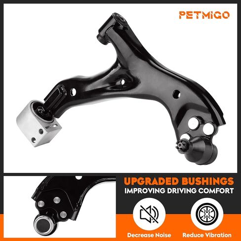 Front Lower Control Arms w/Ball Joints Outer Tie Rods Sway Bars Replacement Suspension Kit for Chevy Equinox 2005-2009 for Saturn Vue 2002-2007 for Pontiac Torrent 06-09 Passenger Driver Side(6PCS) in Kuwait