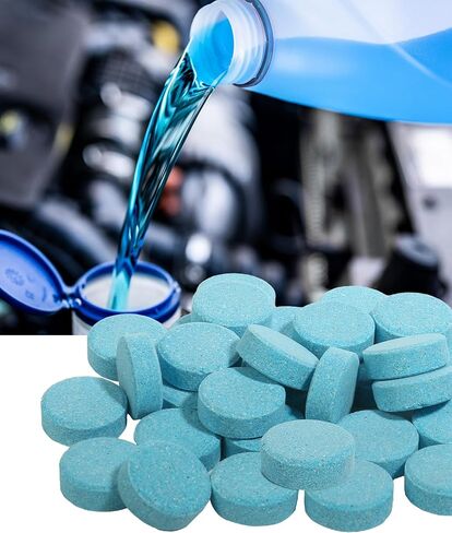 50PCS Windshield Washer Tablets,Car Accessories Windshield Wiper Fluid Solid Effervescent Wiper Tablet,Remove Auto Glass Stains Clear Car Vision,Suitable for Cleaning Most Vehicles in Kuwait