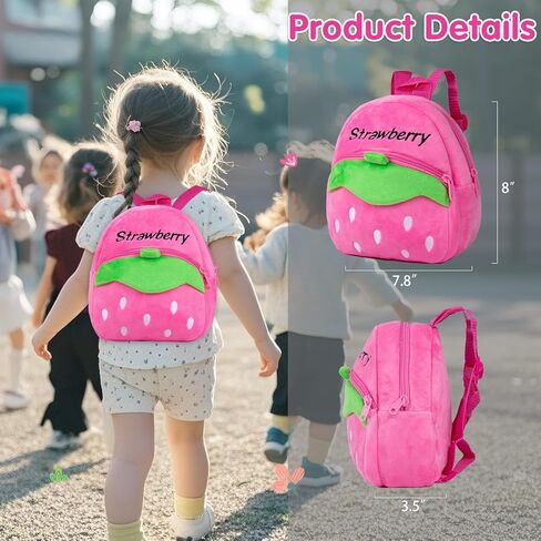 13 Pcs Reborn Baby Doll Clothes Set for 17-22 Inch Babydolls, Strawberry Reborn Baby Doll Accessories and Clothes with Plush-finish Backpack, Strawberry Trousers, and Bib for Realistic Babydolls, Pink in Saudi Arabia