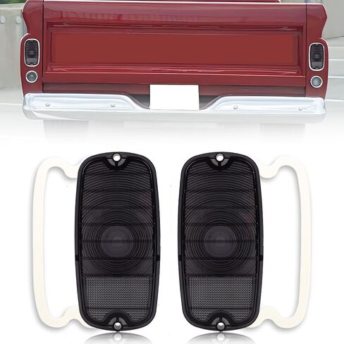 Tail Light Compatible with Chevy/GMC Fleetside Pickup Truck 1960 1961 1962 1963 1964 1965 1966, [2 in 1 Design] Brake Light & Running Light, Red LED Rear Tail Lamp, 2 PCS, Red Lens in Saudi Arabia