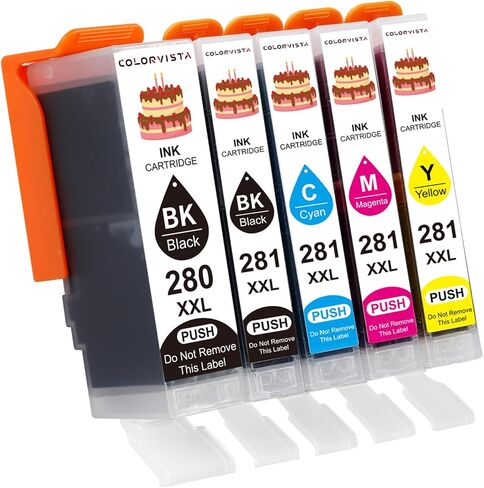 280XL 281XL PGI-280XXL CLI-281XXL Ink Cartridges Compatible for Canon PIXMA TS702 TS702a TR8620 TR8620a TR7520 TS6320 TS9520a Printers in Saudi Arabia
