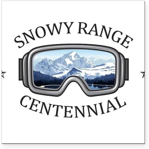 CafePress Snowy Range Centenni Square Car Magnet 3 X 3 مغناطيس السيارة المربع، عرض المصد المغناطيسي in Kuwait