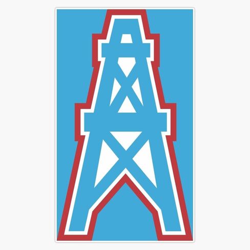 ملصق فينيل ممتص الصدمات مغناطيسي قابل لإعادة الاستخدام من The Oilers-Pump Wining Old-Houston مقاس 5 بوصات in Kuwait