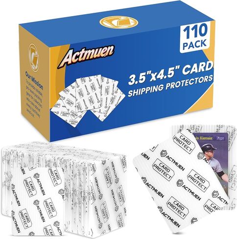 Trading Card Shipping Protector, 510 Pack 3.5" x 4.5" Plastic Shipping Inserts for Graded Cards, Waterproof Semi Rigid Protectors Better Than Cardboard Sheets for PSA Slabs in Saudi Arabia