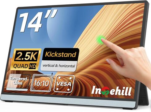 Intehill 3K Portable Monitor 16 inch, 3072x1920 and 16:10 Portable Display with AG Anti Glare Panel, sRGB 100% and 400nits Portable Monitor for Laptop, VESA Support Small Monitor U16ZA in Saudi Arabia