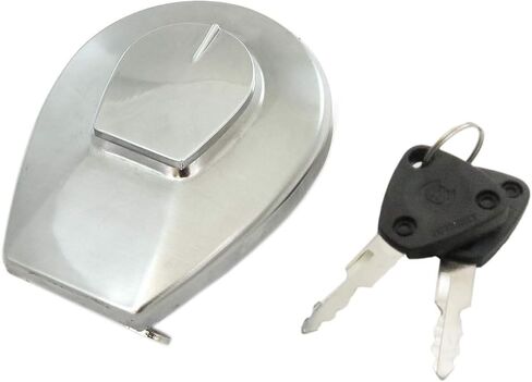 Fuel Gas Cap Tank Lock Cover with 2 Keys Compatible for Honda 1984 VF1100C V65 Magna, Replace 17620-MB1-023 17620-MW3-681 in Kuwait