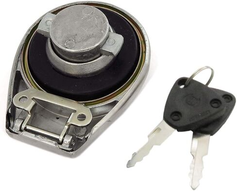 Fuel Gas Cap Tank Lock Cover with 2 Keys Compatible for Honda 1984 VF1100C V65 Magna, Replace 17620-MB1-023 17620-MW3-681 in Kuwait
