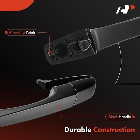 A-Premium Front or Rear Right Passenger Side Exterior Door Handle Compatible with Cadillac CTS 2008-2009 Sedan, CTS 2010-2014 Sedan/Wagon, STS 2005-2011, Primed Black in Kuwait