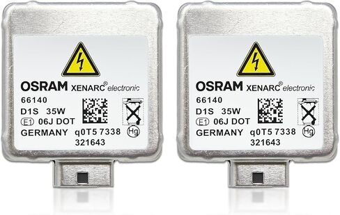 OEM D1S الأصلي Xenarc زينون HID المصباح الأمامي 66140 85V 35W PK32d-5 4300K ​​صنع في ألمانيا حزمة من 2 in Kuwait