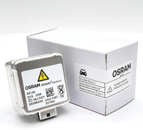OEM D1S الأصلي Xenarc زينون HID المصباح الأمامي 66140 85V 35W PK32d-5 4300K ​​صنع في ألمانيا حزمة من 2 in Kuwait