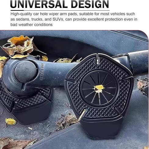 2PCS Silicone Wiper Pivot Guards, Car Windshield Wiper Arm Hole Protector Cover, Anti-Leaf Dust-Proof Windshield Protector Pad, Universal Front Wipers Hole Protective Guard for Car Truck SUV in Saudi Arabia