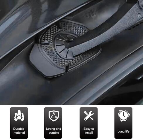 2PCS Silicone Wiper Pivot Guards, Car Windshield Wiper Arm Hole Protector Cover, Anti-Leaf Dust-Proof Windshield Protector Pad, Universal Front Wipers Hole Protective Guard for Car Truck SUV in Saudi Arabia