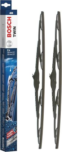شفرات ممسحة بديلة قياسية مزدوجة OE من BOSCH 3397118408 - جانب السائق والراكب - مجموعة من شفرتين (21 بوصة و21 بوصة) in Kuwait