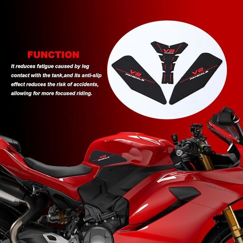 For Ducati Panigale V2 V2 S 2025 Side Fuel Tank Pad Tank Pads Protector Stickers Decal Gas Knee Grip Traction Pad Tankpad in Kuwait