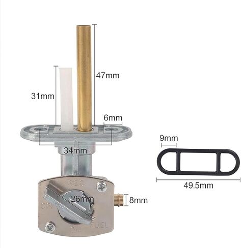 Gas Fuel Shut Off Petcock Valve for Honda XR50 CRF50 50cc 110cc 125cc 150cc 200cc 250cc Dirt Bike in Kuwait