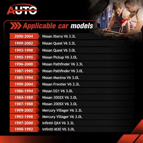 طقم حشية غطاء صمام المحرك متوافق مع نيسان Xterra Quest Pickup Pathfinder Maxima Frontier D21 300ZX 200SX Mercury Villager Infiniti QX4 M30 V6 3.0L 3.3L استبدال VS50251R1 in Kuwait