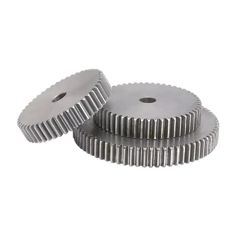 ترس مهماز 1M-61T/62T/63T/64T/65T/66T/67T/68T/69T/70Teeth SC45# مادة الصلب الكربوني أسطواني 1 قطعة (1M 67T - تتحمل 8 مم) in Kuwait