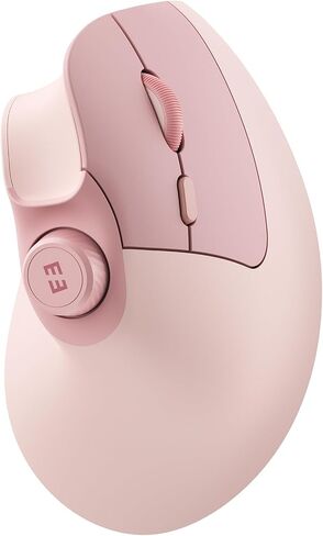 seenda Ergonomic Mouse Rechargeable, Vertical Wireless Mouse with Volume knob, Quiet clicks, 3 Device Connection (Bluetooth or USB), Optical Mice for Windows, PC/Mac- Black in Kuwait