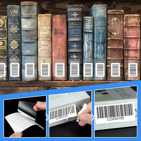 1500 Pcs 3.25'' x 1.5'' Clear Label Protectors with Dispenser Box Transparent Glossy Waterproof Labels Self Adhesive Stickers for Protecting Barcodes Spine Labels Office Use in Kuwait