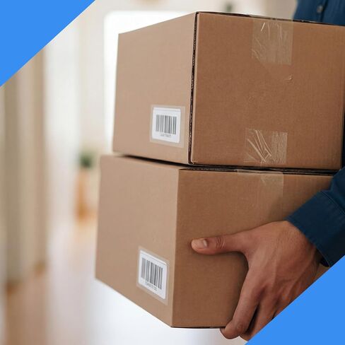 1500 Pcs 3.25'' x 1.5'' Clear Label Protectors with Dispenser Box Transparent Glossy Waterproof Labels Self Adhesive Stickers for Protecting Barcodes Spine Labels Office Use in Kuwait