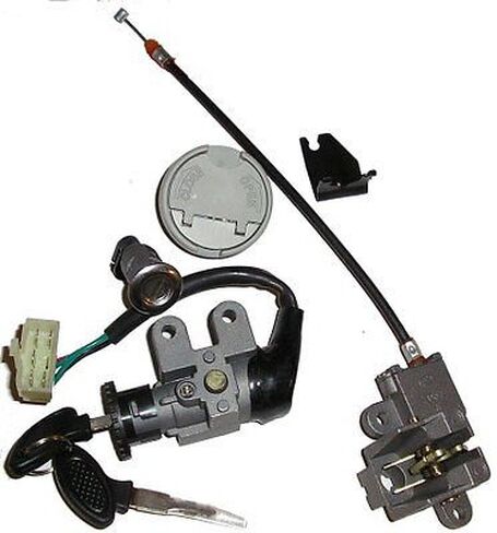مجموعة مفاتيح الإشعال الكاملة 5 أسلاك 49cc 50cc 150cc Gy6 + غطاء الغاز سكوتر الدراجة in Kuwait