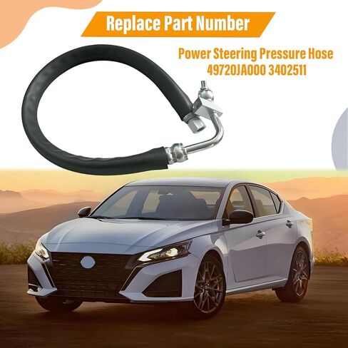 Power Steering Pressure Hose Compatible with Nissan Altima L4 2.5L 2007 2008 2009 2010 2011 2012 49720JA000 3402511 in Saudi Arabia