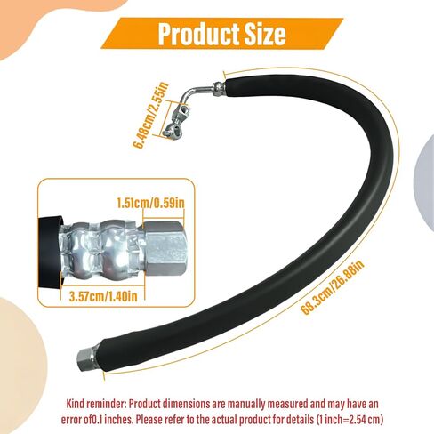 Power Steering Pressure Hose Compatible with Nissan Altima L4 2.5L 2007 2008 2009 2010 2011 2012 49720JA000 3402511 in Saudi Arabia