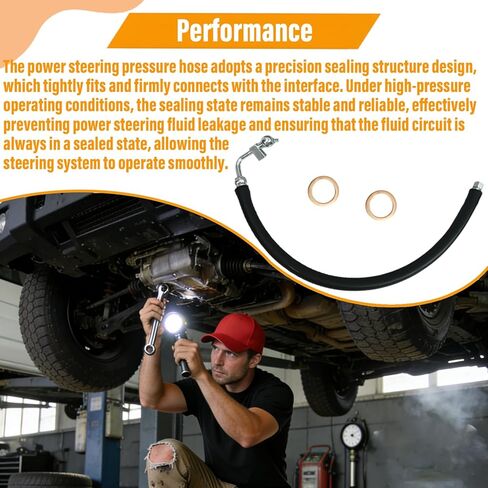 Power Steering Pressure Hose Compatible with Nissan Altima L4 2.5L 2007 2008 2009 2010 2011 2012 49720JA000 3402511 in Saudi Arabia
