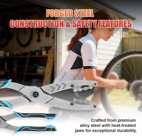 Cassette Removal Tool, Chain Whip Alternative for 7-12 Speed Bikes, Forged Steel Pliers with Non-Slip Handle in Saudi Arabia