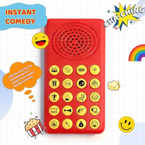 Sound Effects Machine, 2 Pack- Volume Adjustable Prank Noise Maker with Pre-Installed Batteries,20 Hilarious Pocket Gag Sounds Toys for 6-13 Year Old Boys Teens, White Elephant Gift Exchange Gadgets in Saudi Arabia