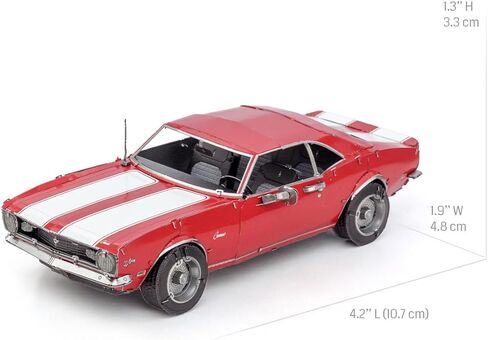 مجموعة نماذج معدنية من Fascinations Metal Earth 1968 Chevy Camaro Z/28 مع ملاقط in Kuwait