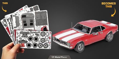 مجموعة نماذج معدنية من Fascinations Metal Earth 1968 Chevy Camaro Z/28 مع ملاقط in Kuwait