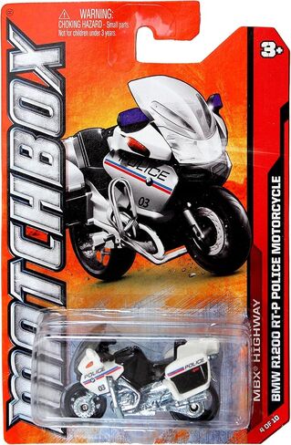 Mattel Year 2011 Matchbox MBX Highway Series 1:64 Scale Die Cast Vehicle #4 - BMW R1200 RT-P Police Motorcycle (W4891) in Kuwait