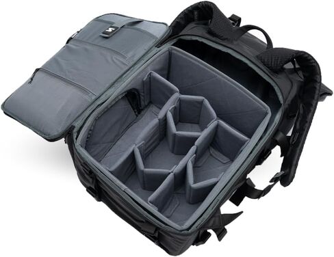 SAKK 25L Rolltop Ranger Camera Backpack – Weatherproof Travel Bag for Creators | Expandable Top, 14 or 16" Laptop Compartment, Padded Camera Cube Insert Included for Canon Nikon Sony in Saudi Arabia