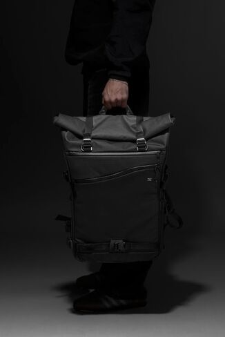 SAKK 25L Rolltop Ranger Camera Backpack – Weatherproof Travel Bag for Creators | Expandable Top, 14 or 16" Laptop Compartment, Padded Camera Cube Insert Included for Canon Nikon Sony in Saudi Arabia