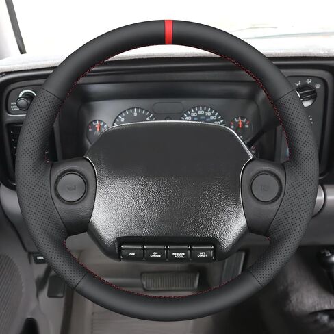 MEWANT Hand-Stitched Steering Wheel Cover Wrap for Dodge RAM 1500 2500 3500 Dakota 1994-1997 Steering Wheel Accessories for Dodge RAM 1500 2500 3500 in Kuwait