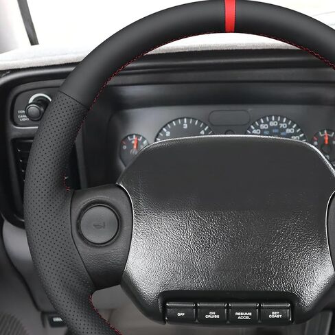 MEWANT Hand-Stitched Steering Wheel Cover Wrap for Dodge RAM 1500 2500 3500 Dakota 1994-1997 Steering Wheel Accessories for Dodge RAM 1500 2500 3500 in Kuwait