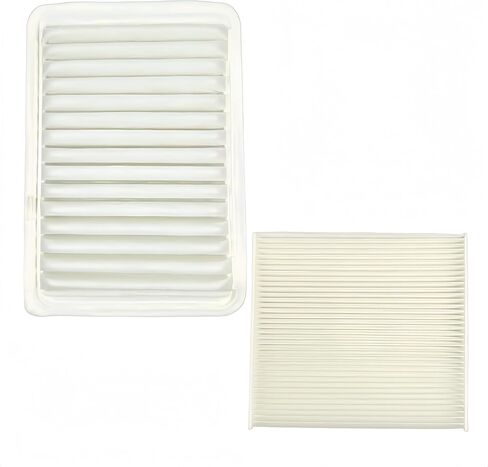 Engine & Cabin Air Filter Set Replacement for Toyota 4 cylinders Camry 2007-2017 Venza 2009-2016 Replace 17801-0H050 87139-07010 in Kuwait