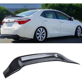 2014-2019 Compatible with Toyota Corolla Sedan Rear Trunk Spoiler, R Style Duckbill Design, Carbon Fiber Pattern ABS – WheelX in Kuwait